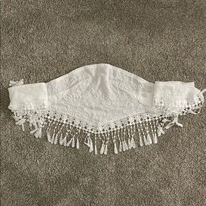 NWOT Shein Elegant White Fringe Top